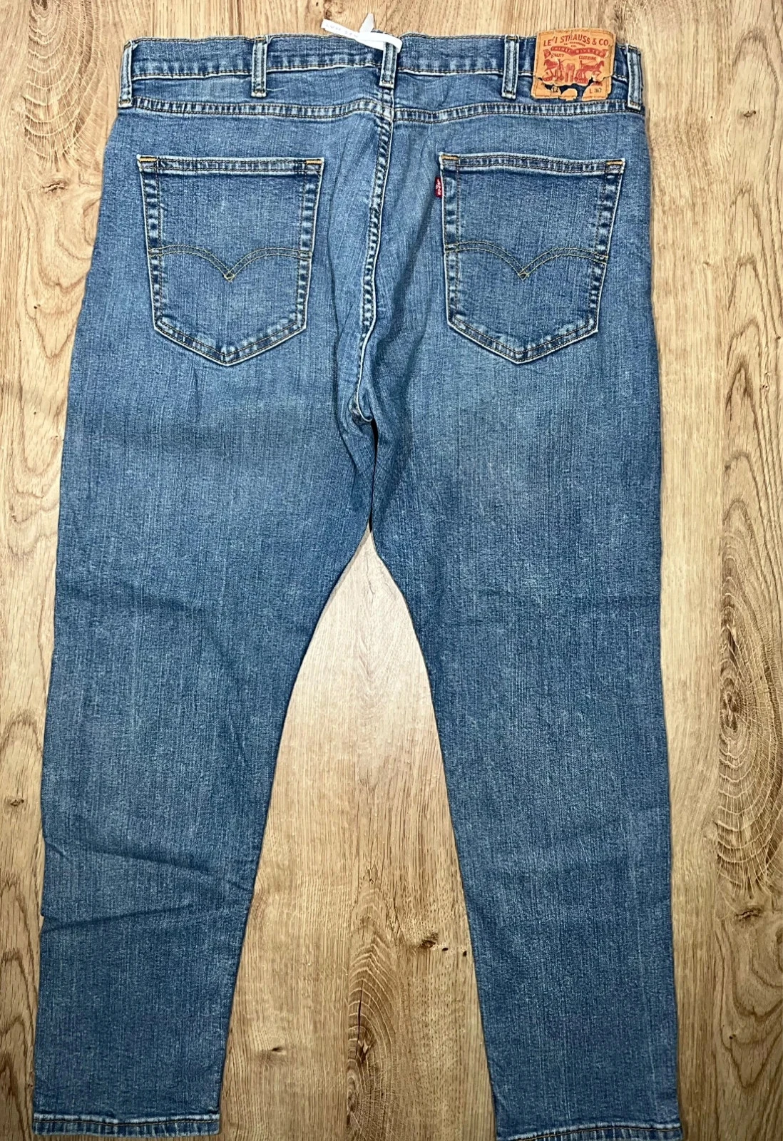 Jean Levi’s Homme Straight W38 L30 Vintage 99% Coton Bleu  Lvh 224 – photo 5